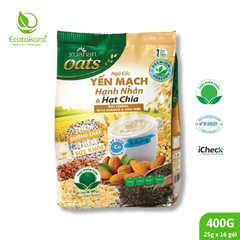 Ngũ Cốc Yến Mạch HẠNH NHÂN & HẠT CHIA ít đường túi 400gr