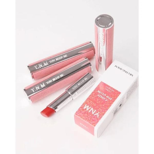 Son Dưỡng Lì Có Màu Y.N.M Candy Pop Glow Melting Balm-Crimson Chili