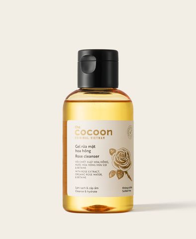 COCOON Gel rửa mặt hoa hồng 140ml