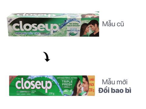 CLOSEUP Kem đánh răng thơm mát bạc hà 180g