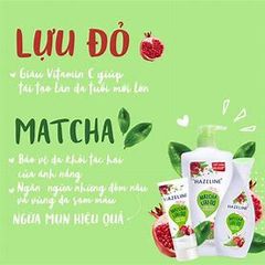 HAZELINE sữa dưỡng thể matcha & lựu đỏ 230ml