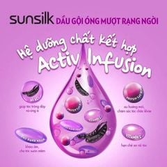 SUNSILK dầu xả đen óng mượt rạng ngời (6gx10)