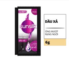 SUNSILK dầu xả đen óng mượt rạng ngời (6gx10)