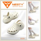 [Tặng 10 Sticker] Dép Sục Nữ Đế Cao 7CM NESTY Kiểu Dáng Basic Sục Đế Cao Mềm Chống Trượt NE09 Cao Su 