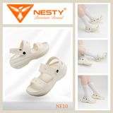  [Tặng 10 Sticker] Dép Hai Quai Nữ Đế Cao 7CM NESTY Kiểu Dáng Basic Sục Đế Cao Mềm Chống Trượt NE10 Cao Su 