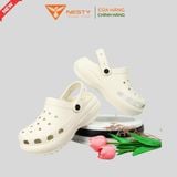 [Tặng 10 Sticker] Dép Sục Nữ Đế Cao 7CM NESTY Kiểu Dáng Basic Sục Đế Cao Mềm Chống Trượt NE09 Cao Su 