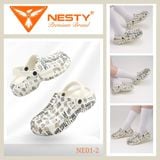  Dép Sục Nam Nữ NESTY Họa Tiết Chữ Thời Trang Cá Tính Chất Liệu Đế Eva Sục Nhựa Nhẹ Mềm Mại NE01-2 