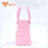  Túi Xách Tay NESTY Đính Kèm Charm Nữ Tính Sang Trọng Hiện Đại Chất Liêu EVA Mềm Mại Chống Thấm Nước TX-06 