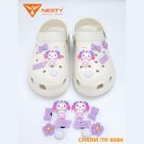  Bộ charm sticker trang trí gắn dép theo chủ đề- Chất liêu nhựa xi mạ cao cấp, cao su, nhựa PVC 