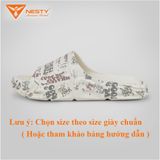  Dép Bánh Mì NESTY In Họa Tiết Chữ Thời Trang Phong Cách Dép Quai Ngang Năng Động Đế Eva Chống Trượt NE05-2 Slipper DéP Hoa 