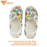  DÉP SỤC NESTY UNISEX IN CHỦ ĐỀ ROCK MUSIC FULL SIZE CHO CẢ GIA ĐÌNH NE01-7 DéP Sandal Đế Bằng Nam Hoa 