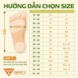  DÉP SỤC NESTY CHẤT LIỆU NHỰA EVA ÊM ÁI KIỂU DÁNG UNISEX FULL SIZE CHO CẢ GIA ĐÌNH Đế Bằng Nam NE01-NK01 