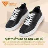  Giày Sneaker Nữ Trắng Đen Kem NESTY Chất Liệu Cao Su Tổng Hợp Siêu Nhẹ 