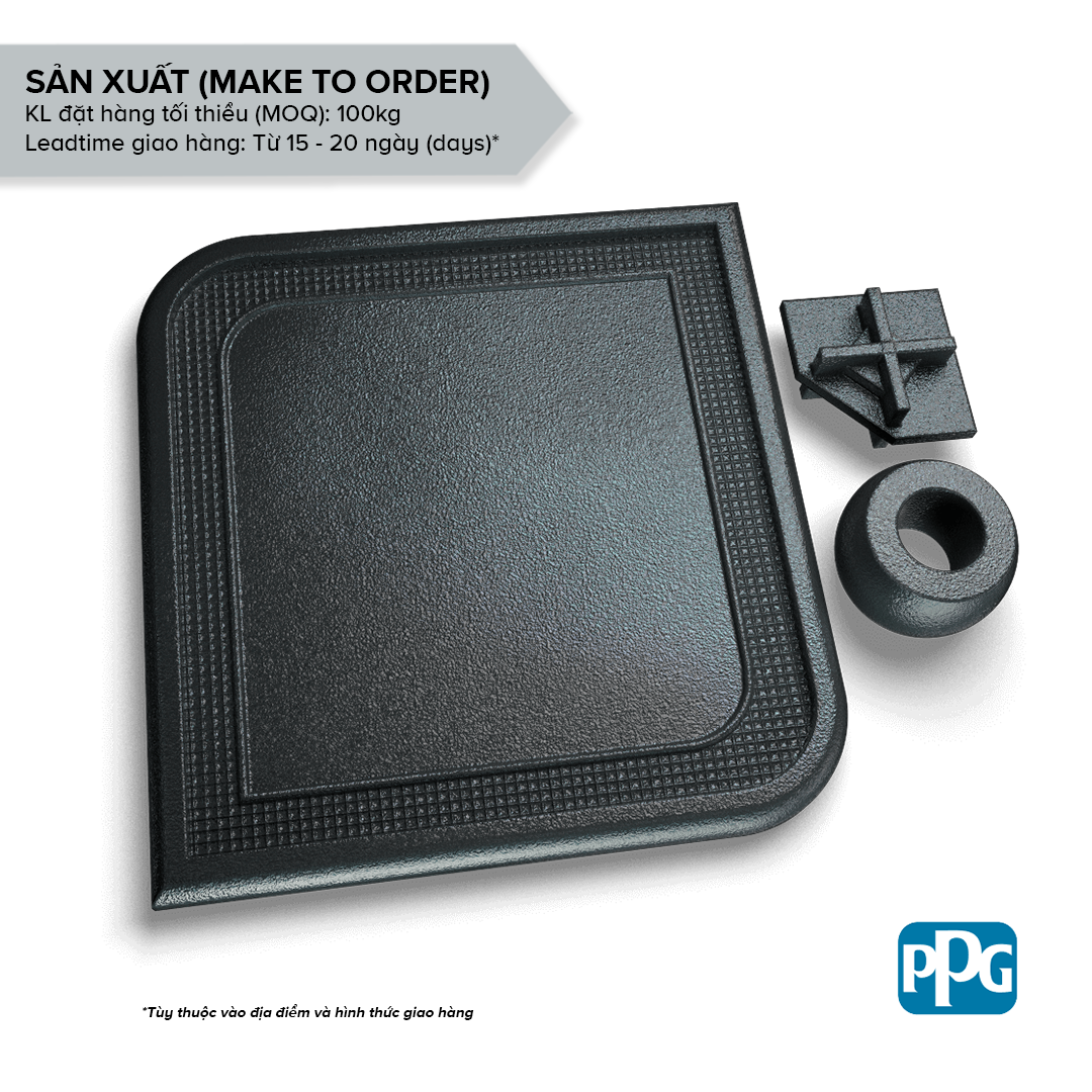  RAL 7016 Sơn bột tĩnh điện PPG ENVIROCRON™ màu Đen bề mặt Sần cát độ bóng Mờ |  PCTV-90342A 