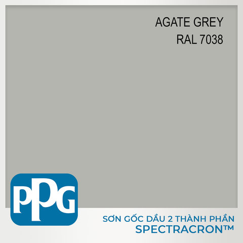 RAL 7038 Sơn PU 2 thành phần PPG - màu Agate Grey độ bóng Vừa | VNDF12-7038