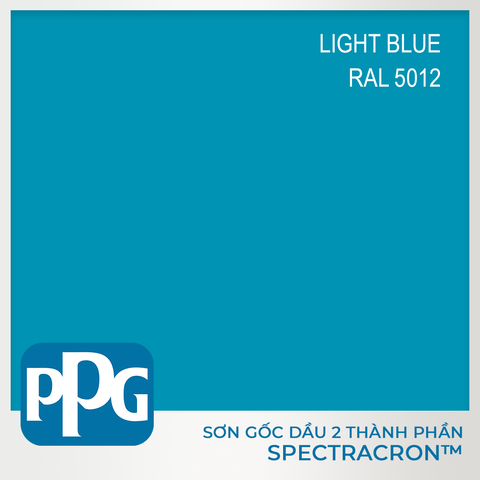 RAL 5012 Sơn PU 2 thành phần PPG - màu Light Blue độ bóng Vừa | VNDF12-5012