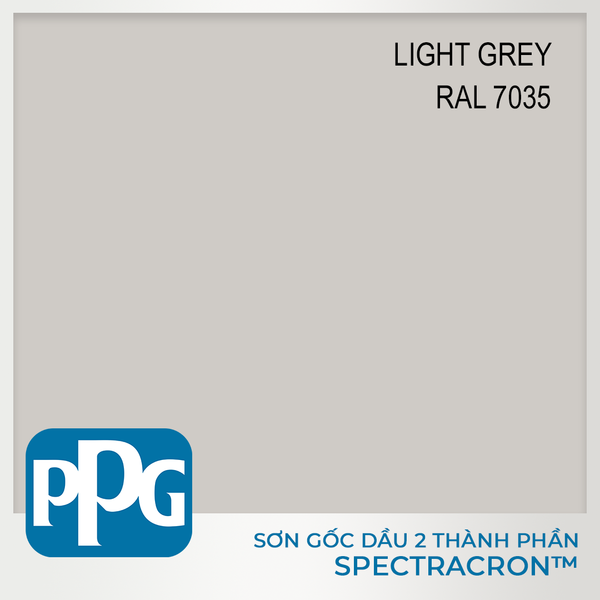  RAL 7035 Sơn PU 2 thành phần PPG - màu Light Grey độ bóng Vừa | VNDF13-7035 
