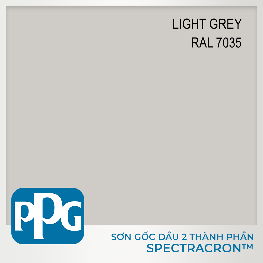  RAL 7035 Sơn PU 2 thành phần PPG - màu Light Grey độ bóng Vừa | VNDF13-7035 