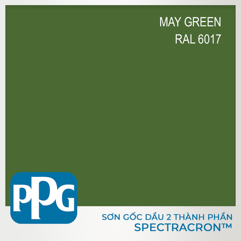 RAL 6017 Sơn PU 2 thành phần PPG - màu May Green độ bóng Vừa | VNDF12-6017