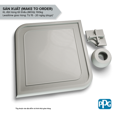 RAL 9006 Sơn bột tĩnh điện PPG ENVIROCRON™ màu Xám bề mặt Láng độ bóng Vừa | PCFV-70411