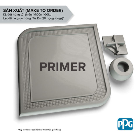 RAL 7042 Sơn lót dạng bột dành cho hệ sơn bột tĩnh điện 2 lớp PPG ENVIROCRON™ màu Xám bề mặt Láng độ bóng Cao | PCFV-70639