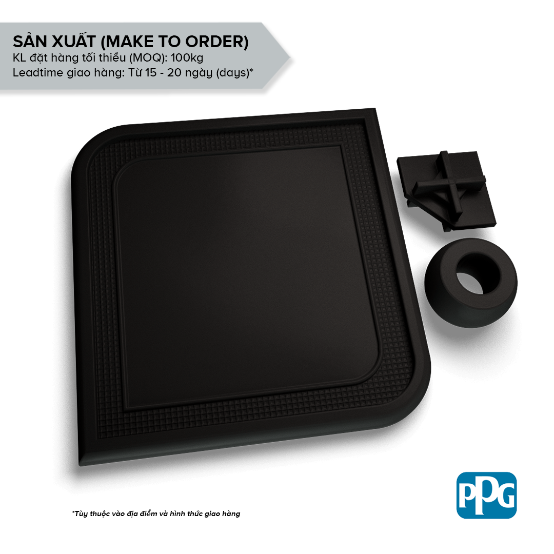  RAL 9004 Sơn bột tĩnh điện PPG ENVIROCRON™ màu Đen bề mặt Láng độ bóng Mờ | PCFV-90317 