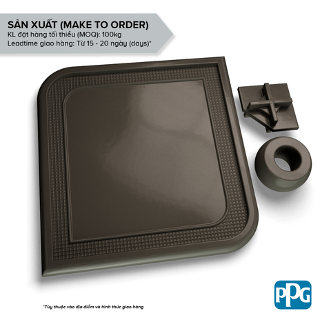 RAL 7022 Sơn bột tĩnh điện PPG ENVIROCRON™ màu Nâu bề mặt Láng độ bóng Vừa | PCTM-20446A