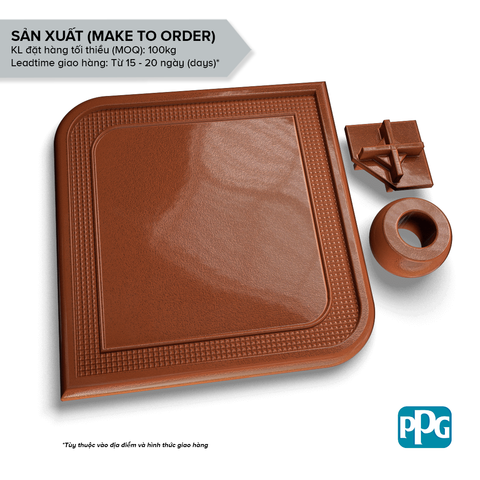 RAL 8007 Sơn bột tĩnh điện PPG ENVIROCRON™ màu Nâu bề mặt Sần độ bóng Mờ | PCTV-20122