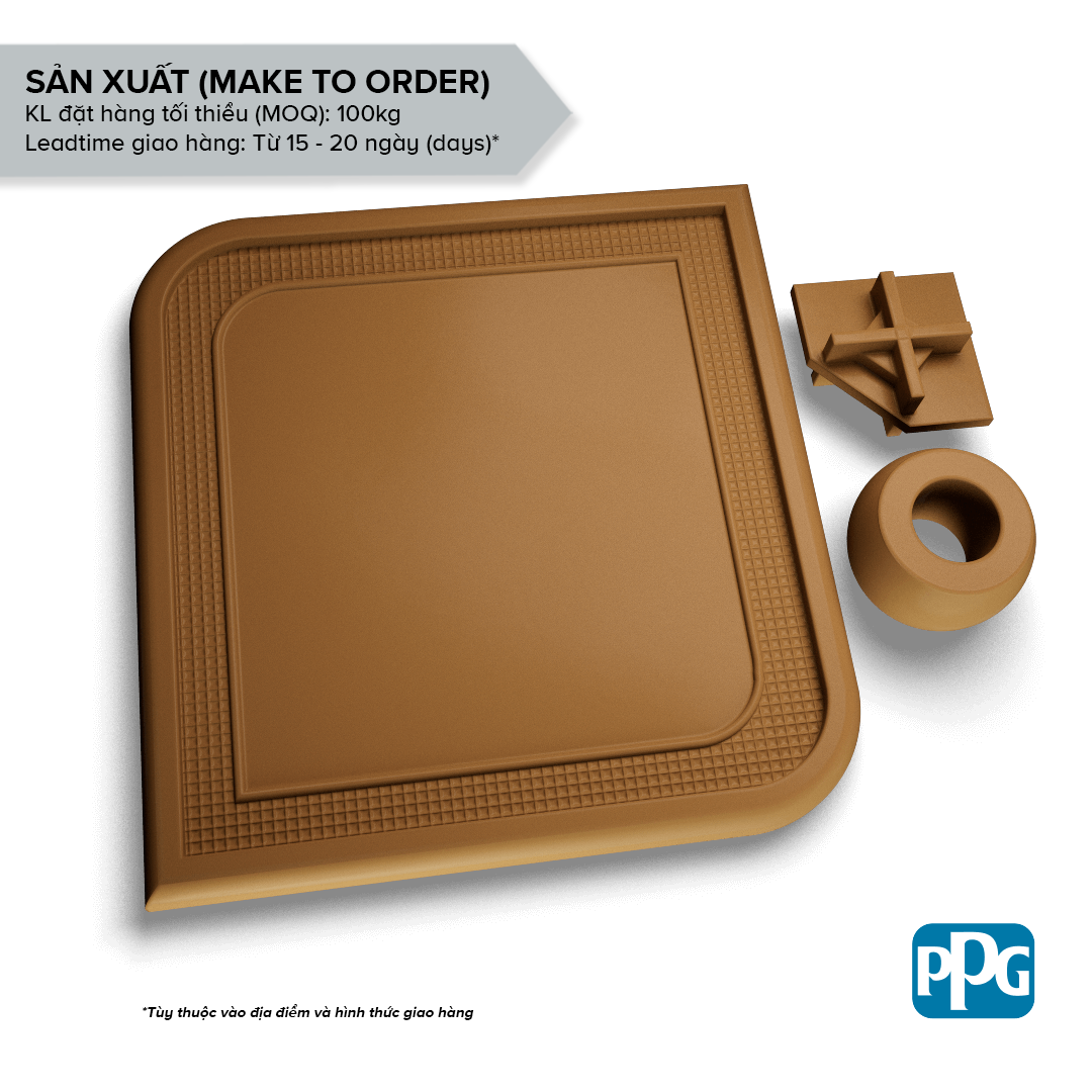  RAL 8000 Sơn bột tĩnh điện PPG ENVIROCRON™ màu Nâu bề mặt Láng độ bóng Mờ | PCTV-20271 