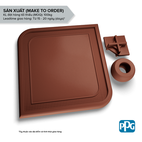 RAL 8002 Sơn bột tĩnh điện PPG ENVIROCRON™ màu Nâu bề mặt Láng độ bóng Mờ | PCTV-20363