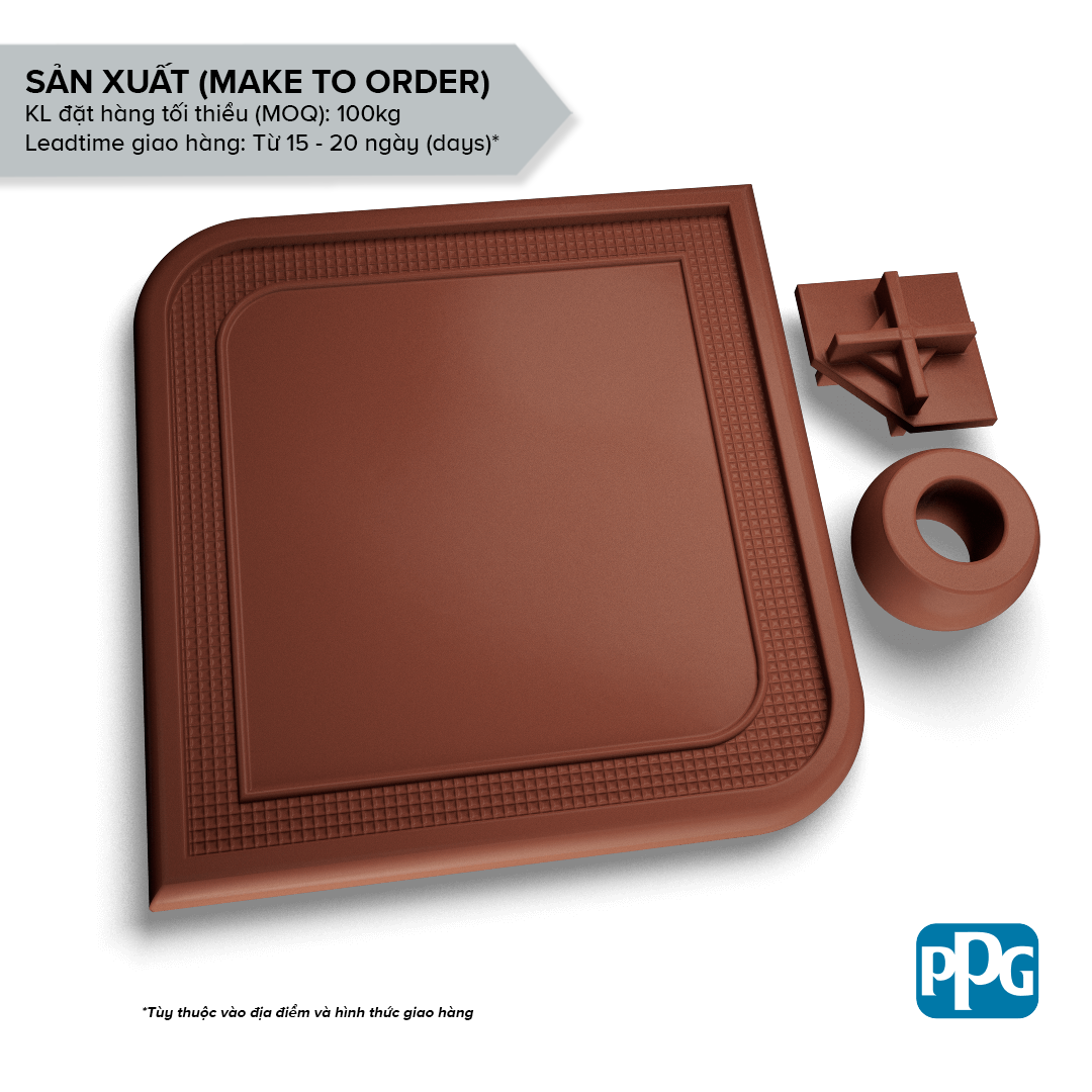  RAL 8002 Sơn bột tĩnh điện PPG ENVIROCRON™ màu Nâu bề mặt Láng độ bóng Mờ | PCTV-20363 