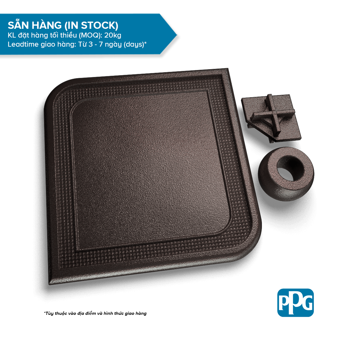  RAL 8019 Sơn bột tĩnh điện PPG ENVIROCRON™ màu Nâu bề mặt Sần cát độ bóng Mờ | PCTV-20400 