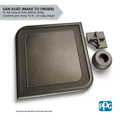 RAL 7022 Sơn bột tĩnh điện PPG ENVIROCRON™ màu Nâu bề mặt Sần cát độ bóng Mờ | PCTV-20676