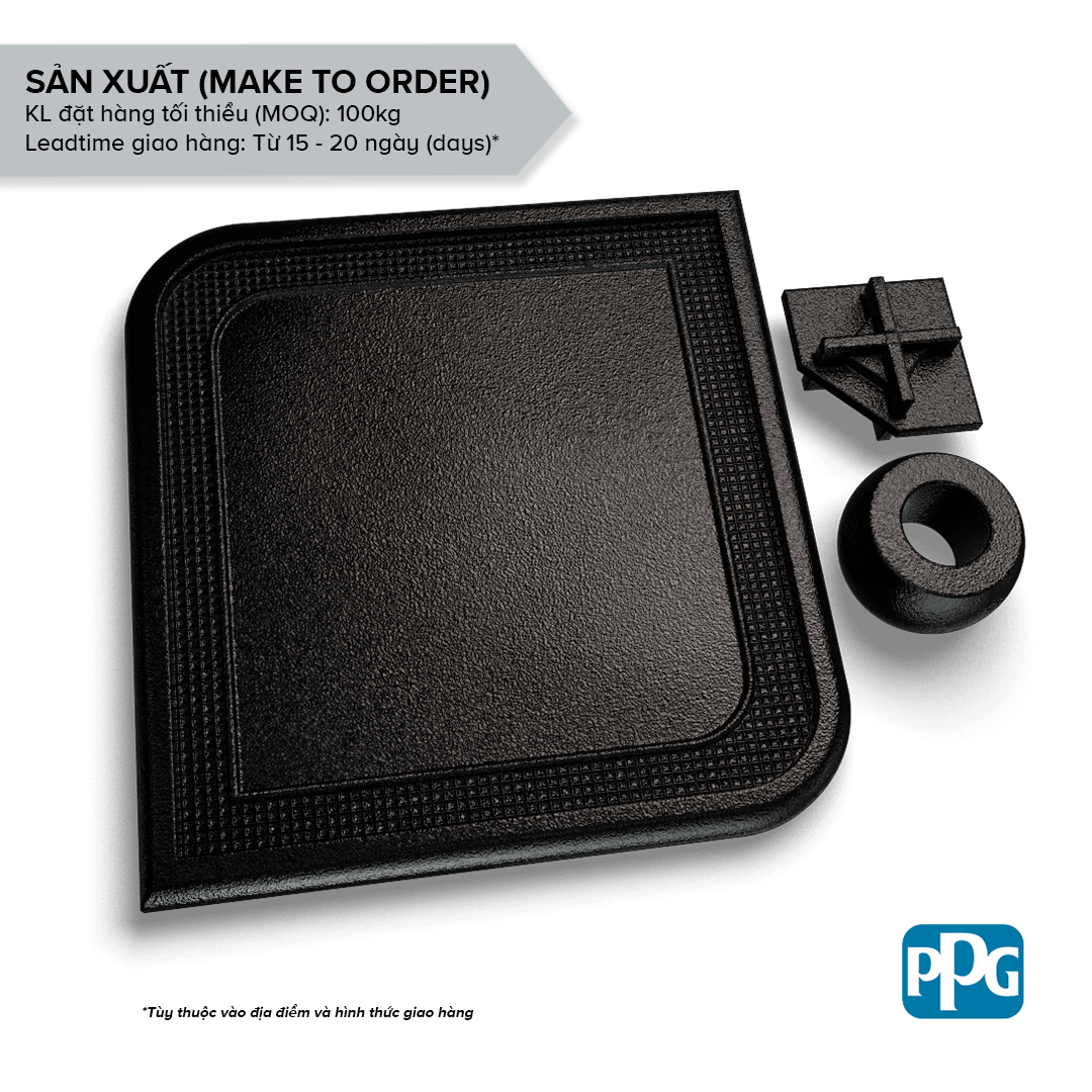  RAL 9005 Sơn bột tĩnh điện PPG ENVIROCRON™ màu Nâu bề mặt Sần cát độ bóng Cao | PCTV-23235 