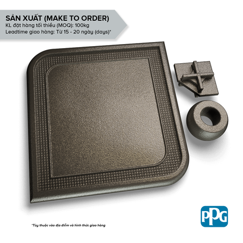 RAL 7022 Sơn bột tĩnh điện PPG ENVIROCRON™ màu Nâu bề mặt Sần cát độ bóng Mờ | PCTV-23578