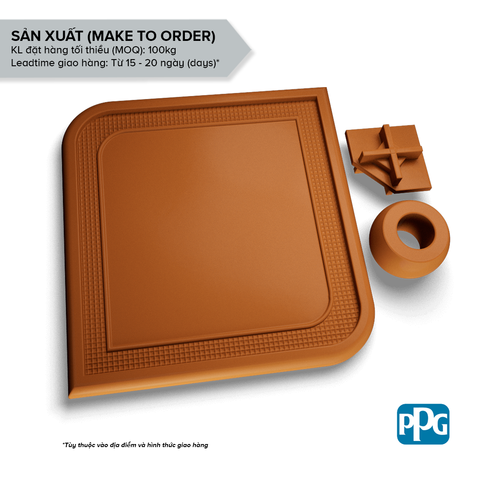 RAL 8001 Sơn bột tĩnh điện PPG ENVIROCRON™ màu Nâu bề mặt Láng độ bóng Mờ | PCTV-24625