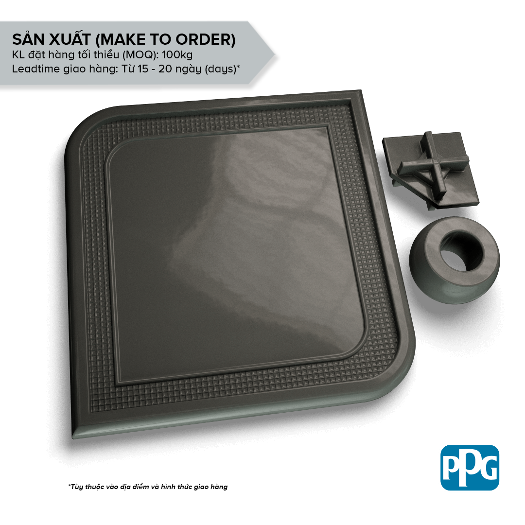  RAL 7043 Sơn bột tĩnh điện PPG ENVIROCRON™ màu Xám bề mặt Phẳng - Ánh kim độ bóng Vừa | PCTV-73974 