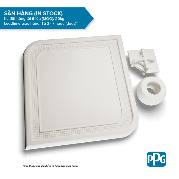  RAL 9016 Sơn bột tĩnh điện PPG ENVIROCRON™ màu Trắng bề mặt Láng độ bóng Mờ | PCTV-80100A 