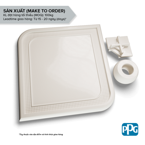 RAL 9010 Sơn bột tĩnh điện PPG ENVIROCRON™ màu Trắng bề mặt Láng độ bóng Thấp | PCTV-80706