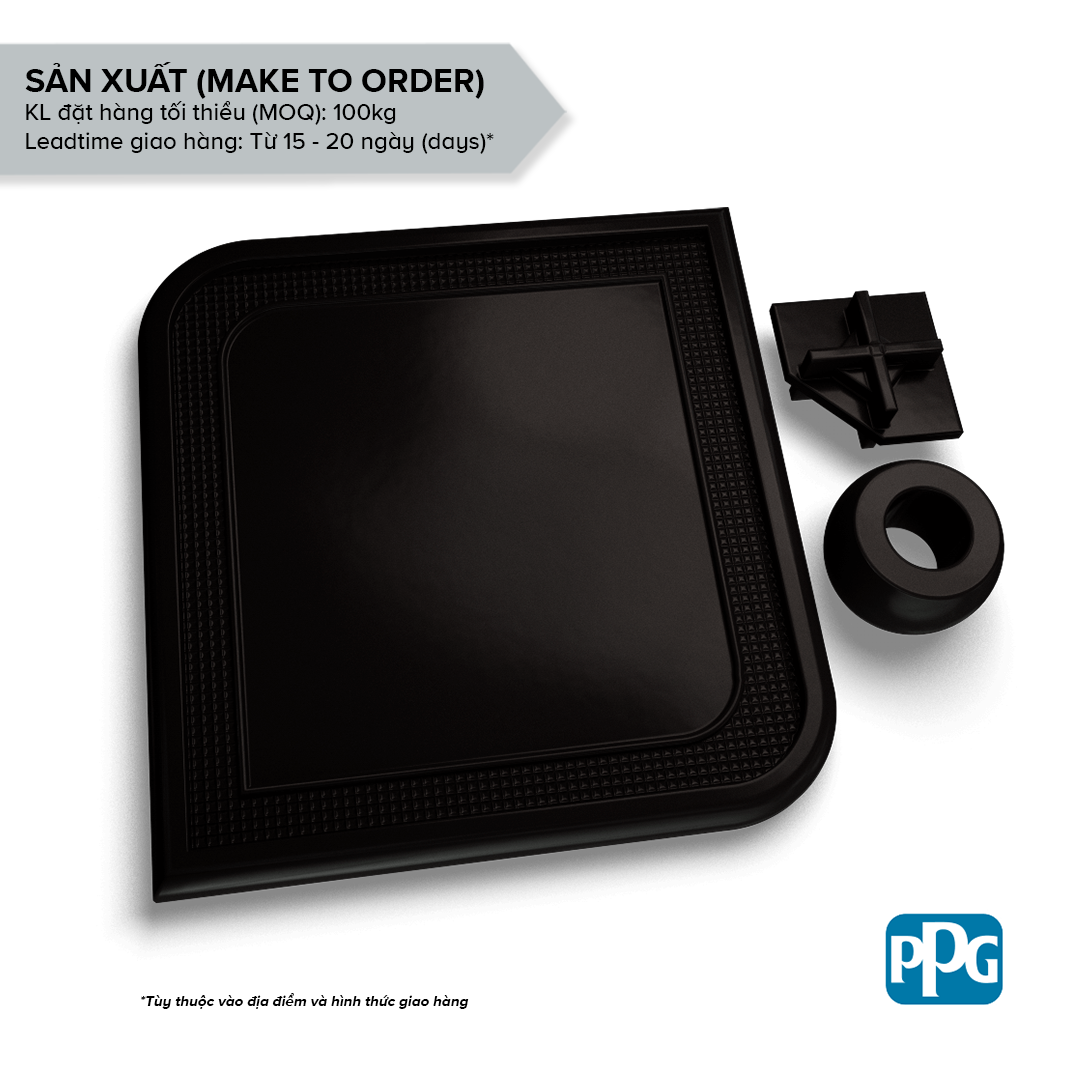  RAL 8022 Sơn bột tĩnh điện PPG ENVIROCRON™ màu Đen bề mặt Mờ độ bóng Mờ | PCTV-94165 