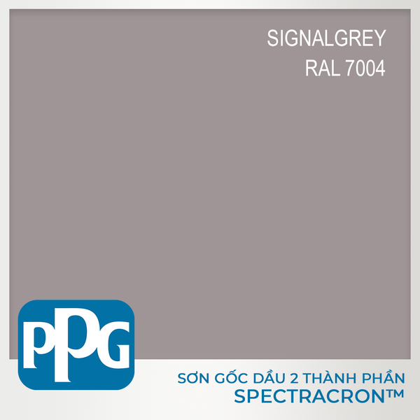  RAL 7004 Sơn PU 2 thành phần PPG - màu Signal Grey độ bóng Vừa | VNDF12-7004 