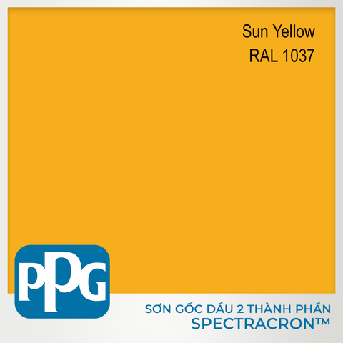 RAL 1037 Sơn PU 2 thành phần PPG - màu Sun Yellow độ bóng Vừa | VNDF11-1037