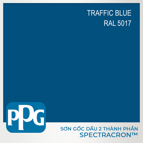 RAL 5017 Sơn PU 2 thành phần PPG - màu Traffic Blue độ bóng Vừa | VNDF11-5017