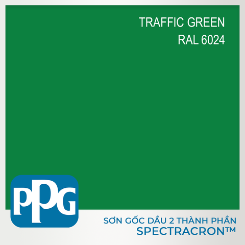 RAL 6024 Sơn PU 2 thành phần PPG - màu Traffic Green độ bóng Vừa | VNDF11-6024