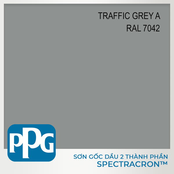  RAL 7042 Sơn PU 2 thành phần PPG - màu Traffic Grey A độ bóng Vừa | VNDF12-7042 