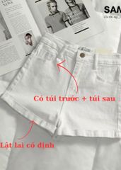 QUẦN SHORT ĐÙI KAKI CẠP CAO CO GIÃN