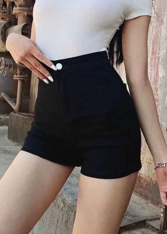QUẦN SHORT ĐÙI KAKI CẠP CAO CO GIÃN