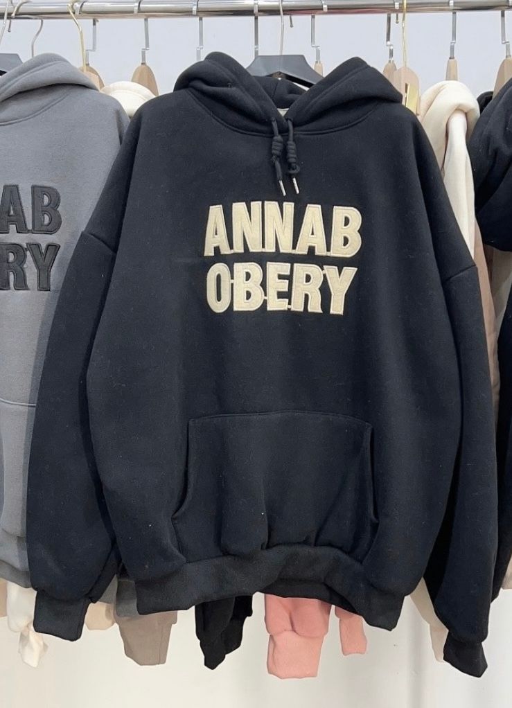 ÁO HOODIE CHỮ LỚN ANNAB OBERY