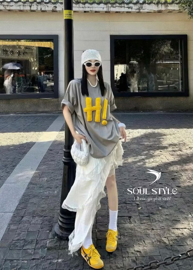 CHÂN VÁY BÁNH NƯỚNG REN TẦNG DÁNG DÀI LỆCH