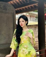 SET LAM VẢI LỤA XƯỚC ÁO HỌA TIẾT TAY LỠ